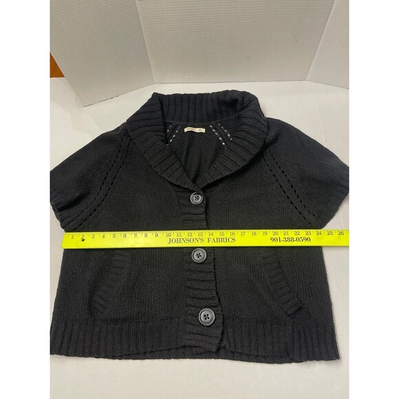 Old Navy Short Sleeve Shawl Collar Cardigan Black Size XXL - Picture 4 of 6